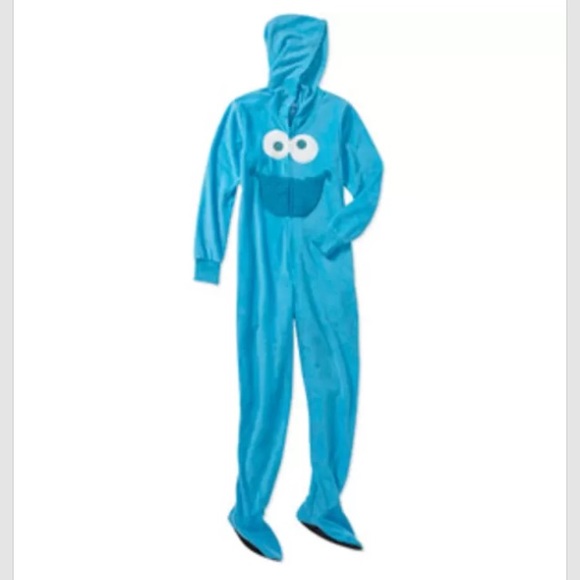 Blue Cookie Monster onsie