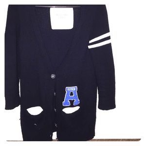A&F Varsity Cardigan