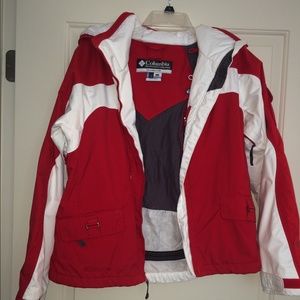 Columbia jacket shell.  size large