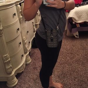 Authentic Coach satchel for phone & money