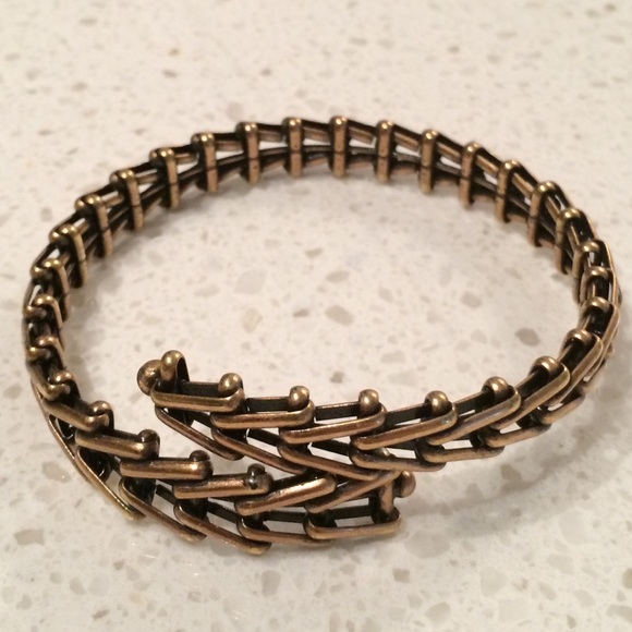 Alex and Ani gypsy wrap in Russian gold finish