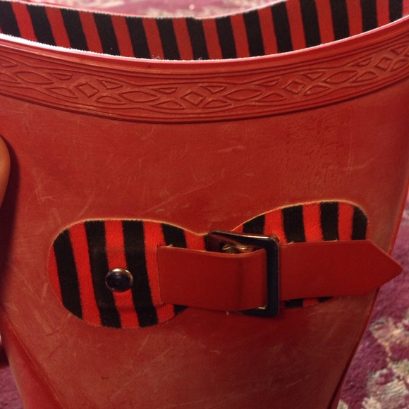 hunter boots-red - Picture 3 of 4