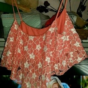 Orange crop top papaya