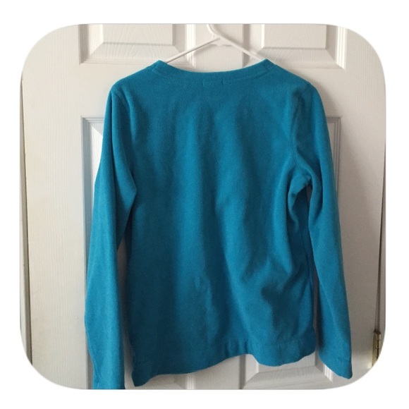 💖NWOT Blue Fleece Top - Picture 2 of 2