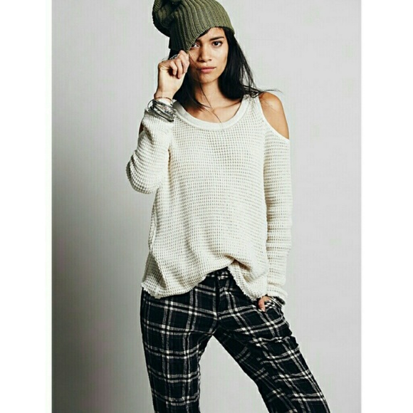 Free people sunrise sunset open shoulder pullover