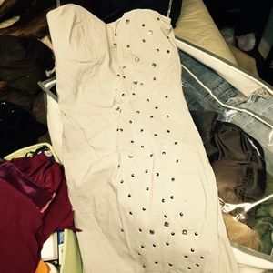 Grey studded dress(short)