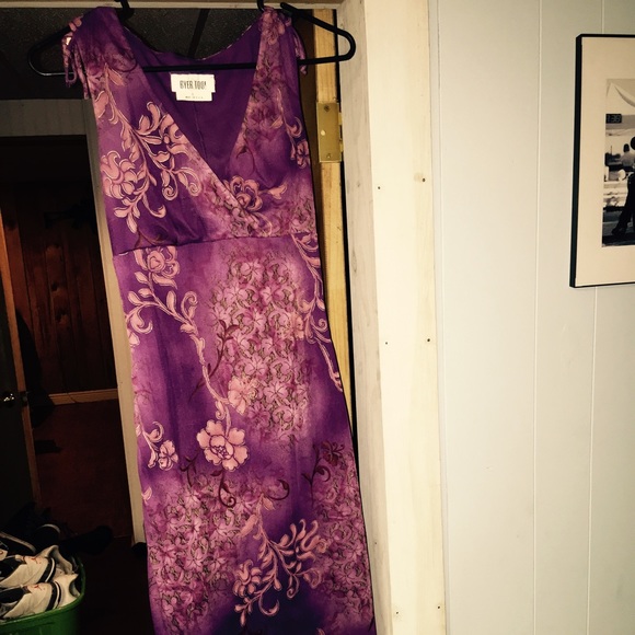 Purple casual dress