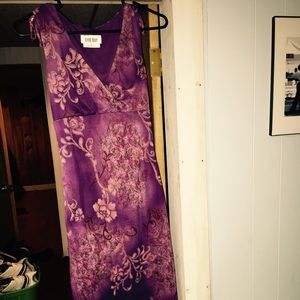 Purple casual dress