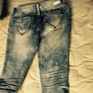 Light color cloudy jeans