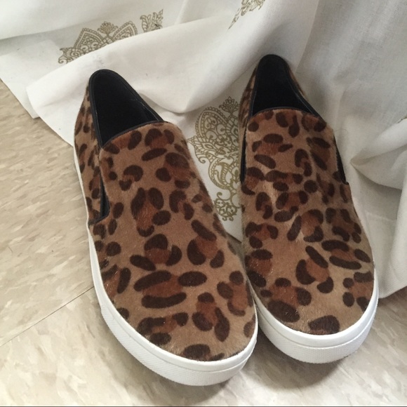 Leopard Slip On Sneaker Flats