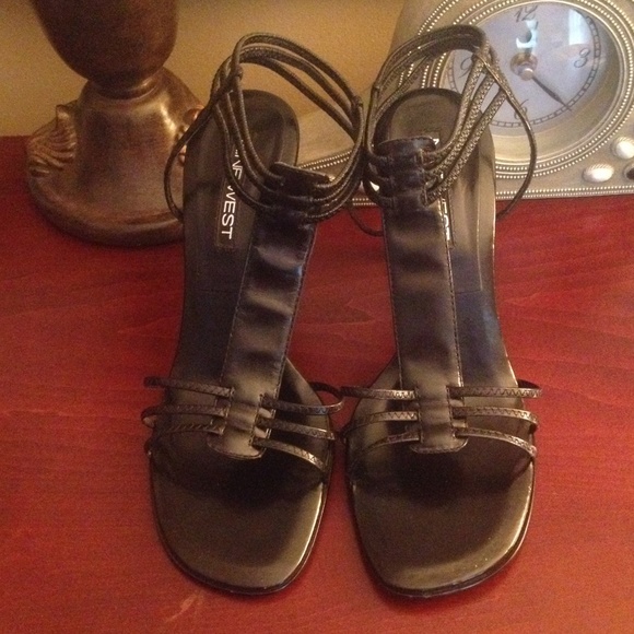 Nine West stappy heels