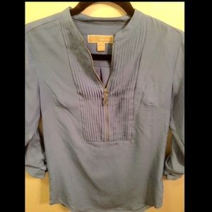Michael Kors Light Blue Half Zip