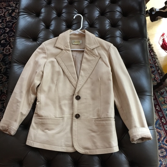 Vintage Genuine leather blazer