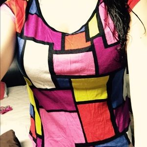 Square multicolor shirt
