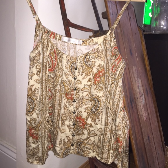 MINKPINK Paisley Print Boho Tank Top Small