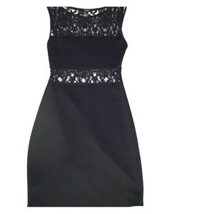 Black lace dress