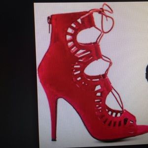 Just Fab "Vernon" Lace up high heel sandals