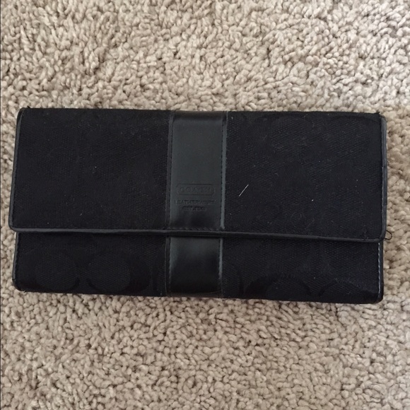 Coach black wallet