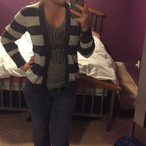 Striped Old Navy cardigan