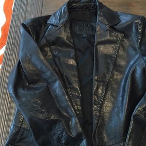 Guess genuine leather blazer