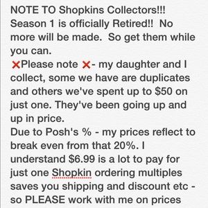 Shopkins - BUNDLE & SAVE! Please Read 2/2 pages.