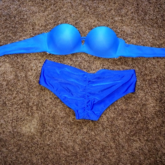 Blue Push-up Bikini