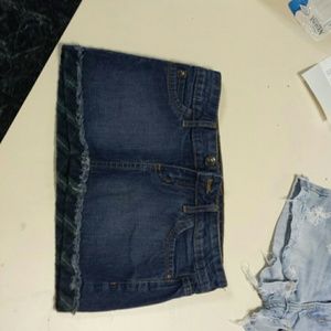 Anchor blue mini skirt