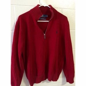 Red Ralph Lauren Quarter Zip