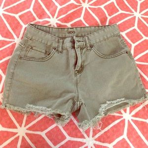 BDG army green mid-rise Jean shorts