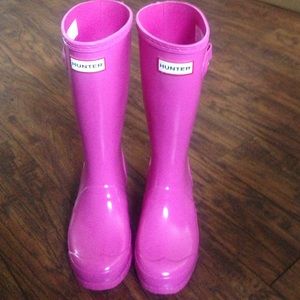 Hunter Boots||KIDS 4|| WOMENS 5 || Lipstick