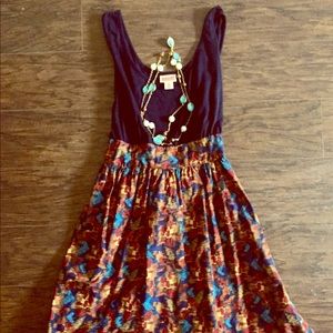 Lovely Navy Patterned Dress