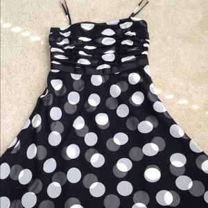 Black dress with white polka dot dress 0P, XXS