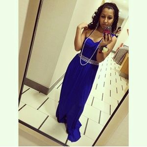 Blue prom dress