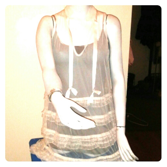 Free People baby doll sheer dress