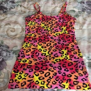 Colorful cheetah print tank top!