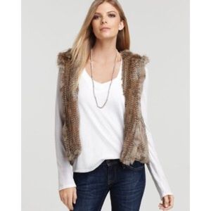 Real fur vest with adorable hood!Sz S 525 America