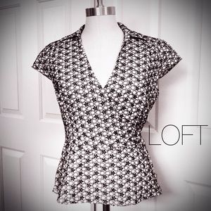 LOFT by Ann Taylor embroidered top