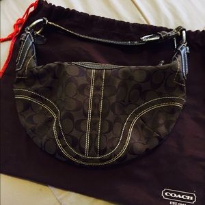 Coach Brown signature small handbag