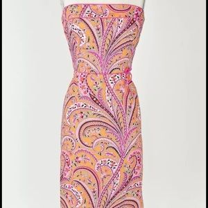 SOLD🎯NWT J.CREW Strapless Paisley Cotton Sundress