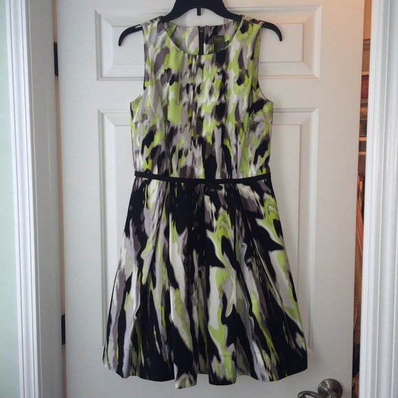 Fun Spring summer multicolor fit & flare dress, 6