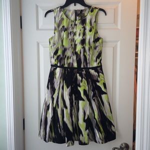 Fun Spring summer multicolor fit & flare dress, 6