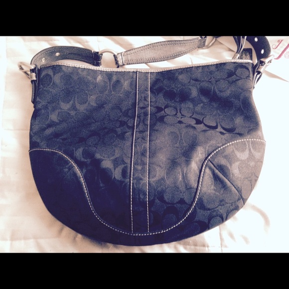 Black coach purse