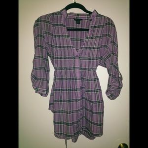 Lightweight Plaid Victoria's Secret Blouse