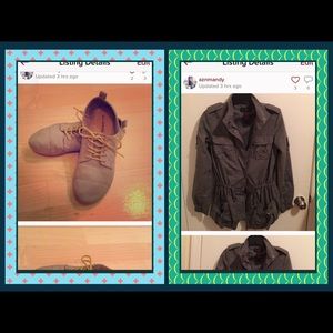 Grey jacket and shoe!bundle