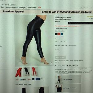 American Apparel High-Waist Leggings