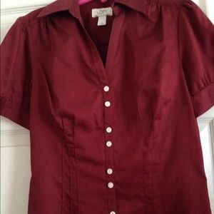 Ann Taylor Loft short sleeve blouse
