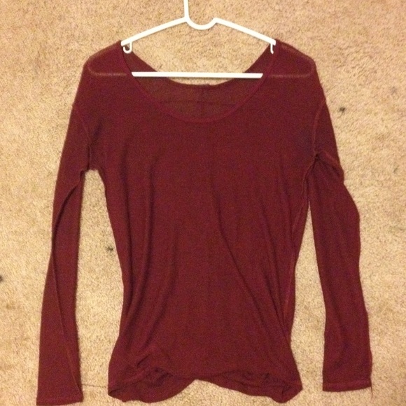 Maroon comfy top