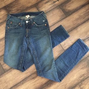 True Religion "Julie" size 25 skinny low rise