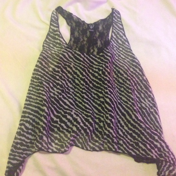 Zebra and floral print top