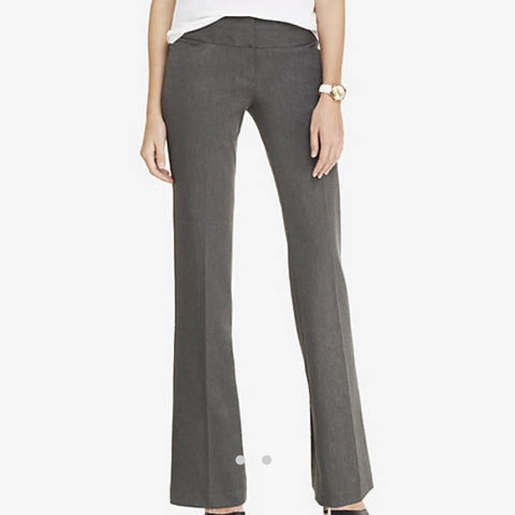 NWOT Express gray editor pants size 0 LONG